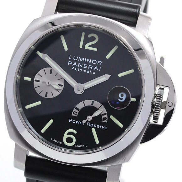 PANERAI Luminor PAM00125 Date power reserve Black Dial Automatic Men's_8472 - Picture 1 of 6
